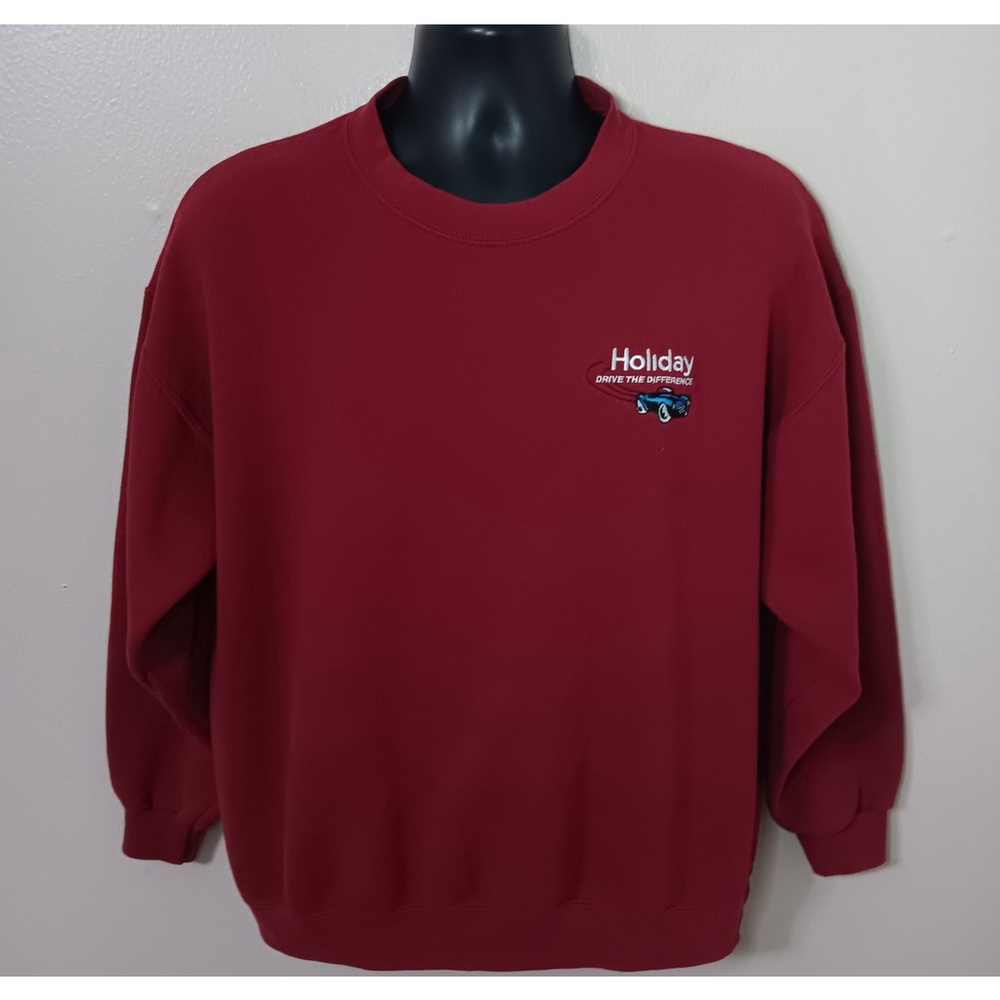 Vintage Y2K Holiday Hot Rod Adult Large Sweatshirt Car Automotive Lee Relax